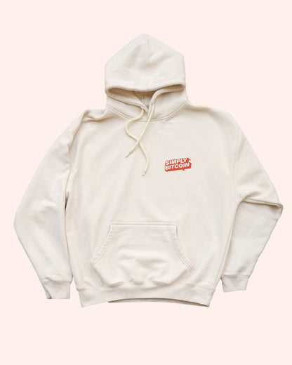 Simply Bitcoin Cream Hoodie