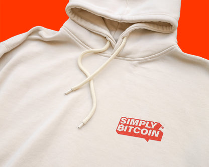 Simply Bitcoin Cream Hoodie